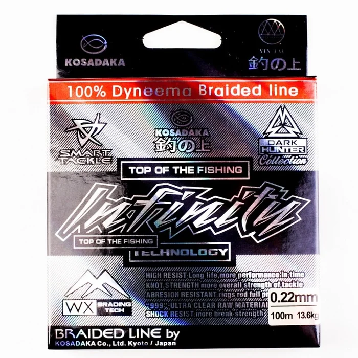 Леска плет. 100м. Infiniti (серая)