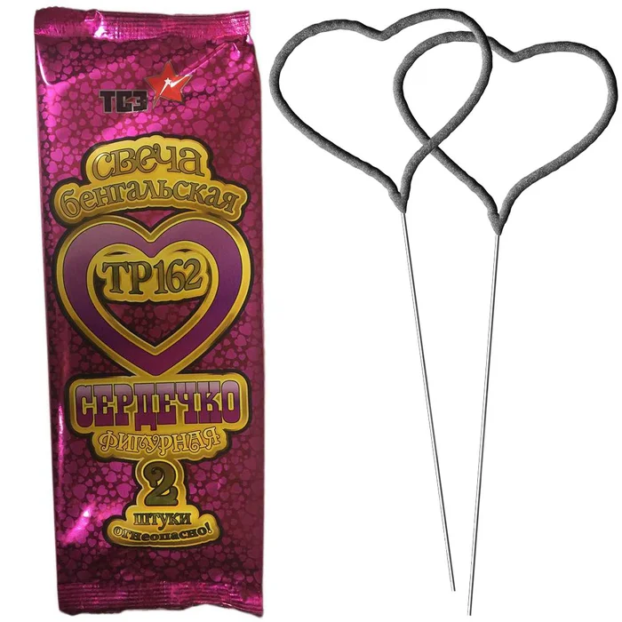 Бенгальские свечи ТР162 Сердечко